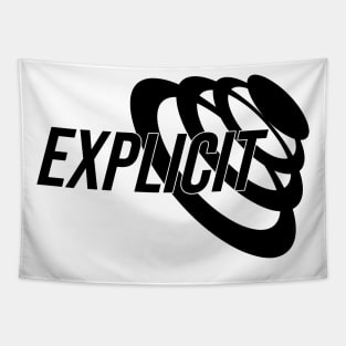 EXPLICIT BLACK Tapestry