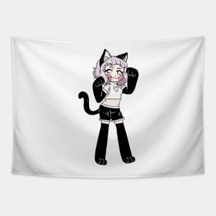 Cat Girl Tapestry