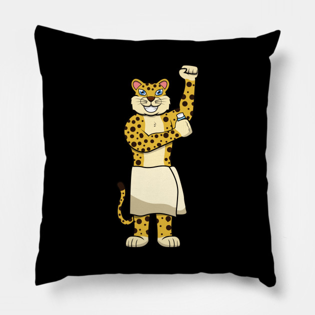 Deodorant Funny Leopard Pun Deo Drawing Meme Gift Leopard Pillow Teepublic