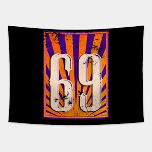 69 Retro Logo Style Tapestry