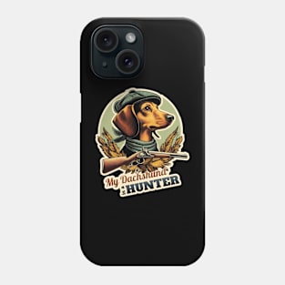 Hunter Dachshund Phone Case