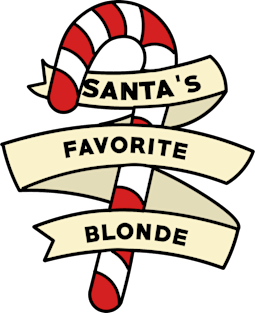 Santa's Favorite Christmas Blonde Magnet