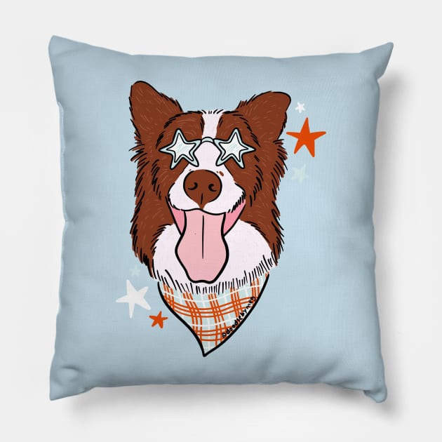 Star Dog Pillow by Doodle by Meg