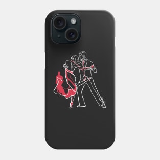 Single Line - Tango (White) Phone Case