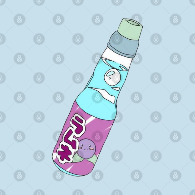 Kawaii Blueberry Soda Drink by PeachPantone