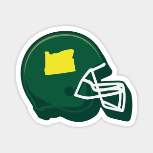 Oregon Outline Football Helmet Magnet