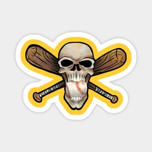 Baseball Skull Magnet