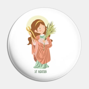 Saint Agatha Pin