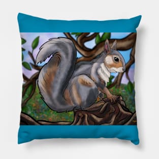 Feeling Squirrelly Pillow