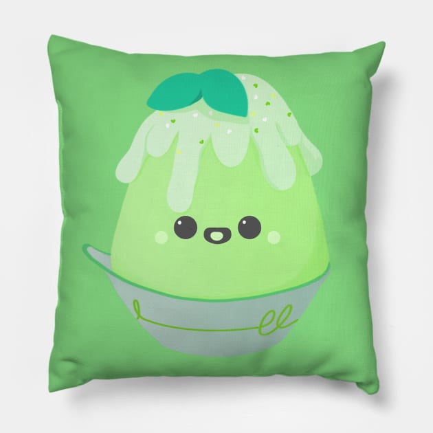 Cute little Green Kakigõri Pillow by AshStore