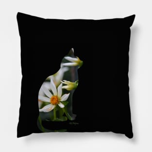 Flower Cat 3 Pillow