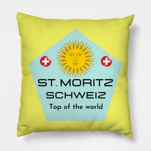 St. Moritz, Switzerland Pillow