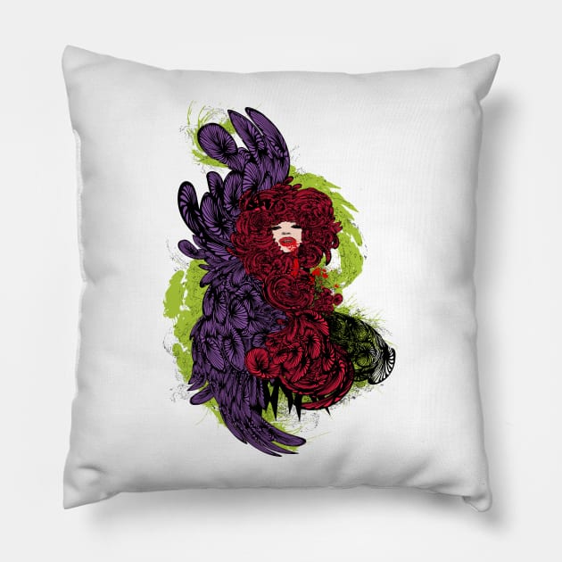 Vampire Girl Pillow by CindyS