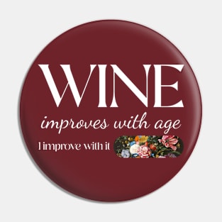 Wine Lover Wine Drinker Pin