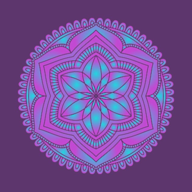 Decorative Floral Purple by Shop Ovov