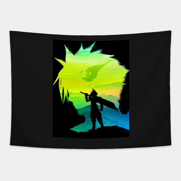 Cloud strife shadow Tapestry by billycustom