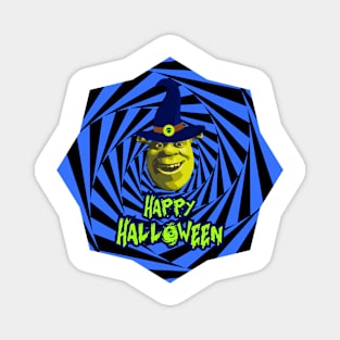 Funny Halloween Shrek Meme Magnet