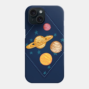 Cute Space Stamp Phone Case