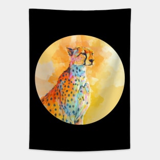 Wild Grace - Cheetah digital painting Tapestry