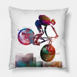 Cycling Bike sport art #cycling #sport #biking Pillow