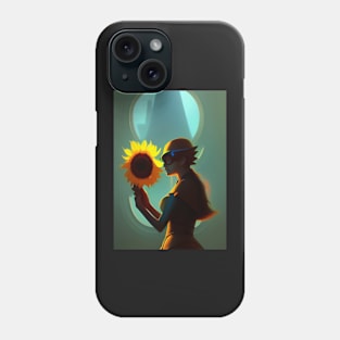 COMIC STYLE  SIMPLE SUNFLOWER Phone Case