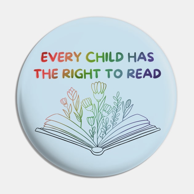 Every Child Has the Right to Read Pin by Jen Talley Design