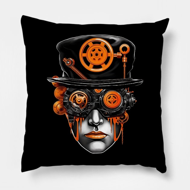 Steampunk Droog Pillow by TooplesArt