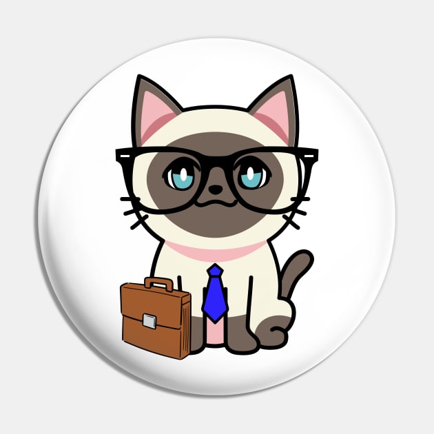 Cute Siamese cat is a colleague at work Pin by Pet Station