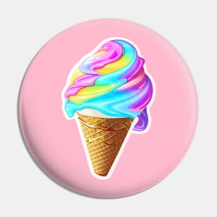 Aesthetic Holographic Icecream Pin