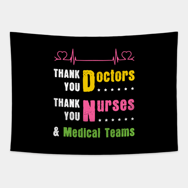 Best Gift To Thank Doctors, Nurses and Medical Teams Tapestry by Parrot Designs