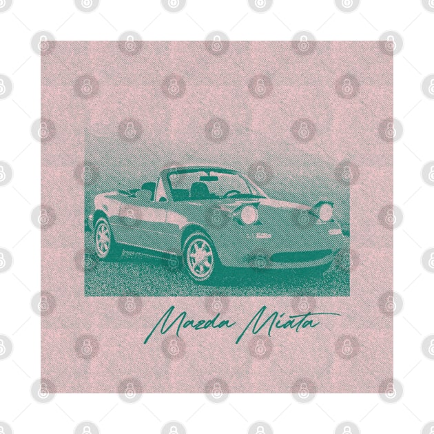 Mazda Miata / 90s Style Aesthetic Art Print by unknown_pleasures