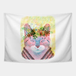Cat Crown Tapestry