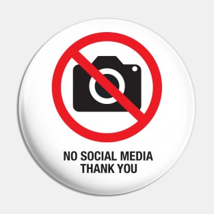 no social media Pin