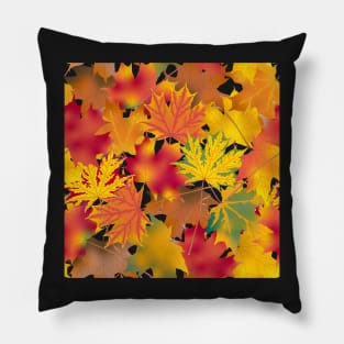 Fall Leaves Tile Pillow