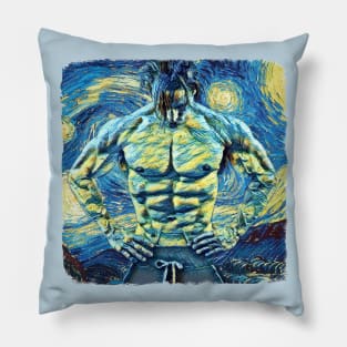 The Macho Man Van Gogh Style Pillow