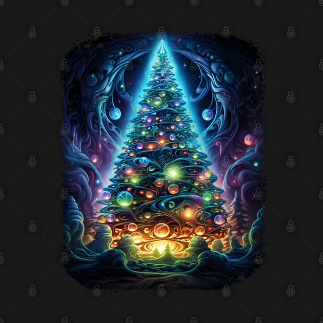 Fantastical Bright Christmas Tree by Obotan Mmienu