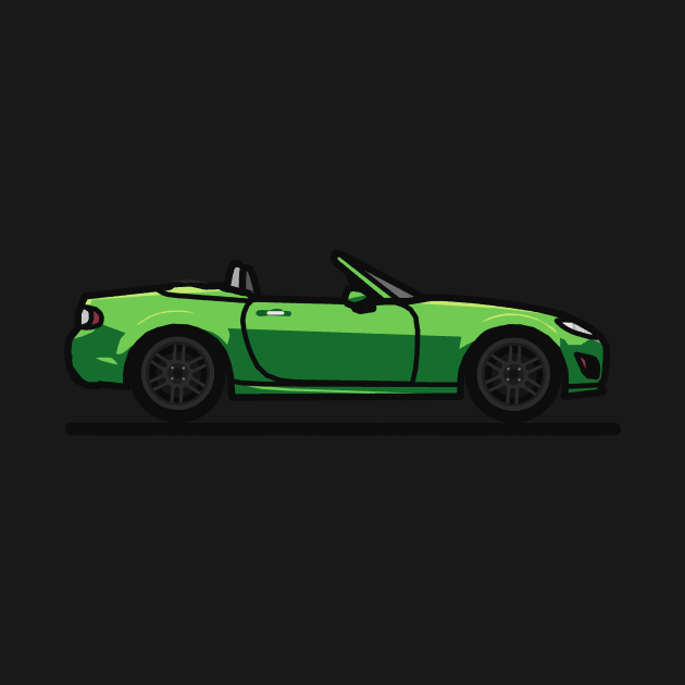 Spirited Green Mazda Mx-5 Miata NC (Mk3) by antipc