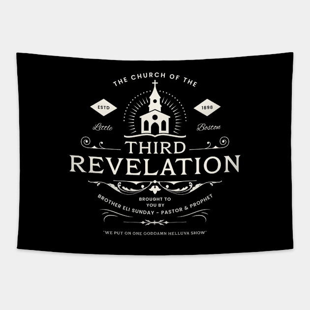 The Church Of The Third Revelation Tapestry by Three Meat Curry