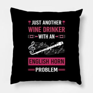 Wine Drinker English Horn Cor Anglais Pillow