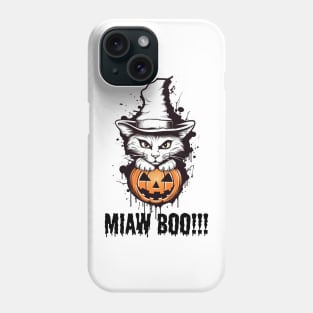 Cute Halloween Miaw Cat Boo Phone Case