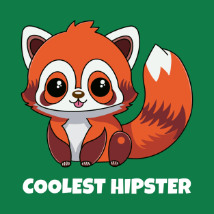 Red Panda Coolest Hipster T-Shirt