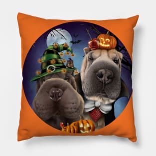 Halloween Shar Pei Pillow