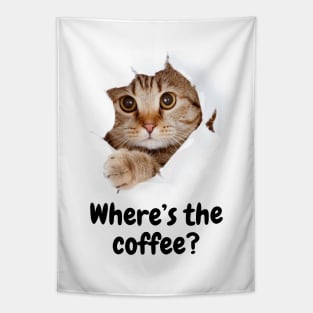 Where's the coffee kitty? Tapestry