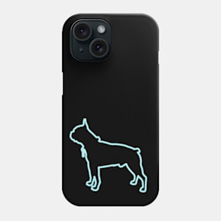 80s Retro Neon Sign Boston Terrier Phone Case