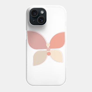 Neutral Colour Butterfly Phone Case