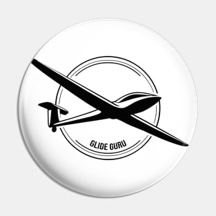 Glide Guru Glider Pilot Sailplane Biplane aerial floating soaring Pin