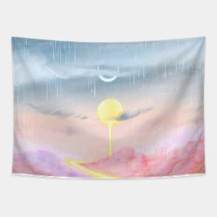 Melting sun Tapestry