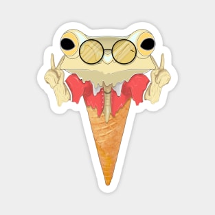 ice cream frog Magnet