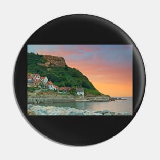 Runswick Bay Sunset Yorkshire Pin