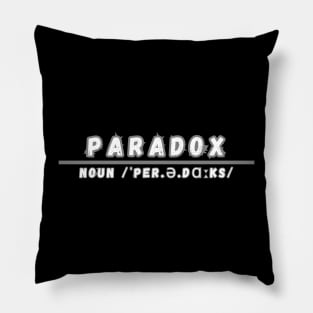 Word Paradox Pillow